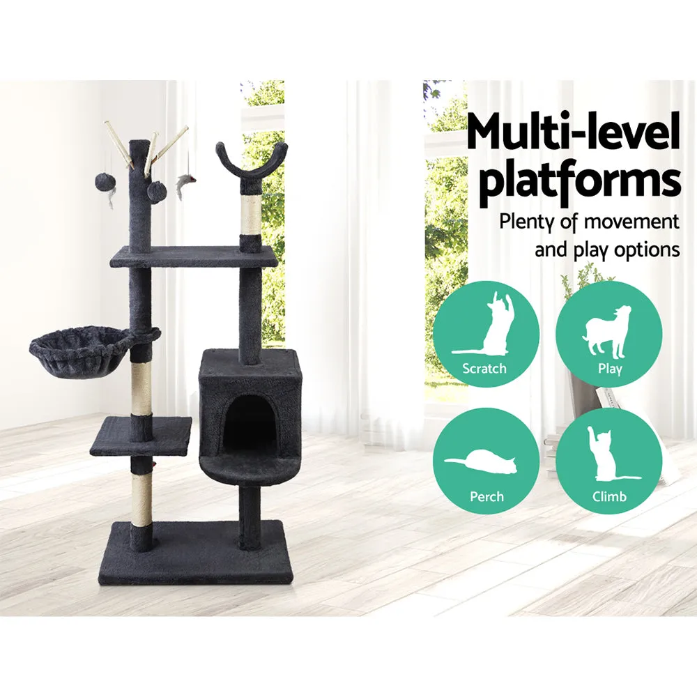 140cm Cat Condo Scratching Post Tower