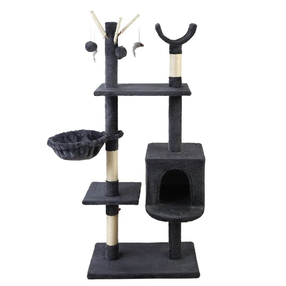 140cm Cat Condo Scratching Post Tower