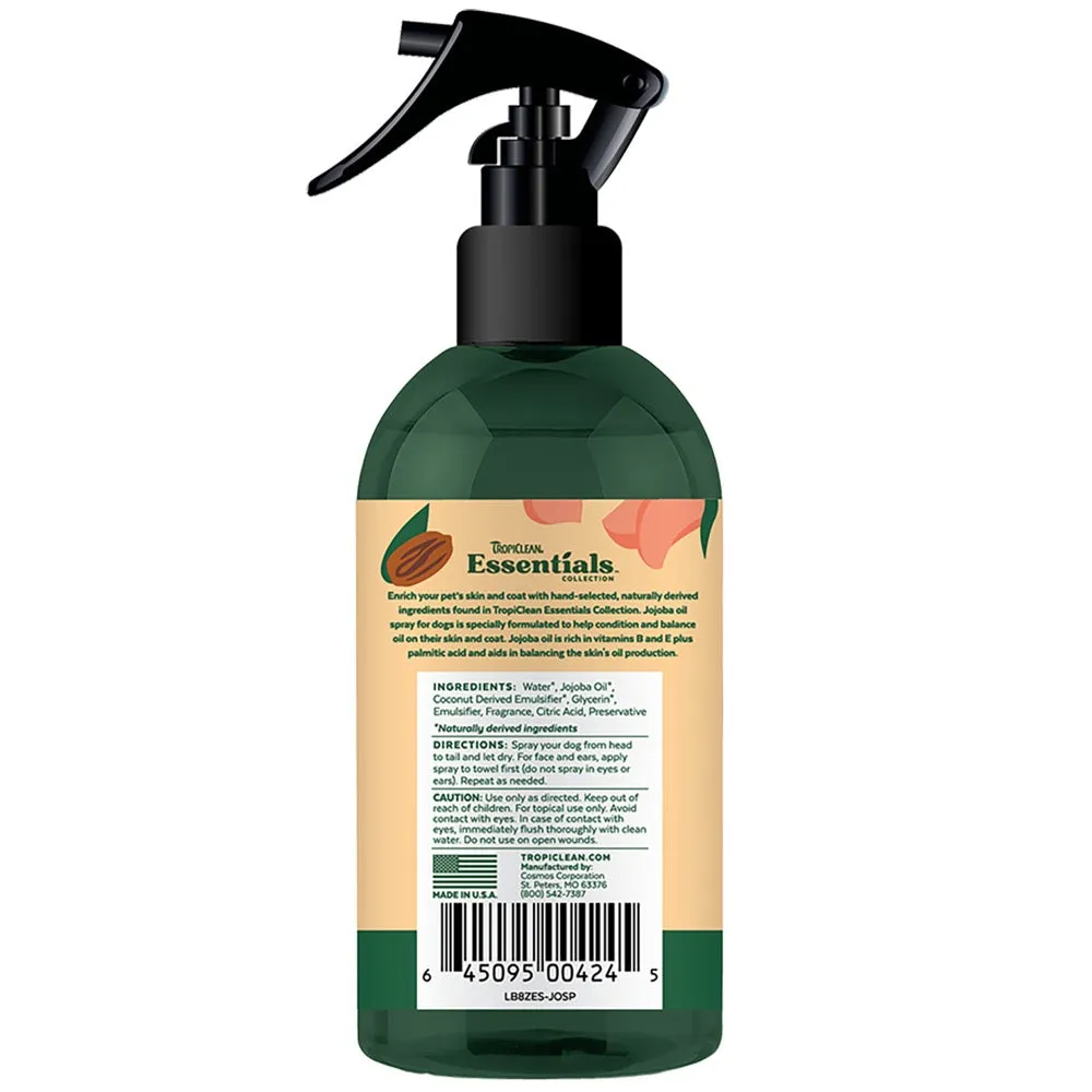 15% OFF: Tropiclean Essentials Jojoba Oil Deodorizing Dog Spray 8oz