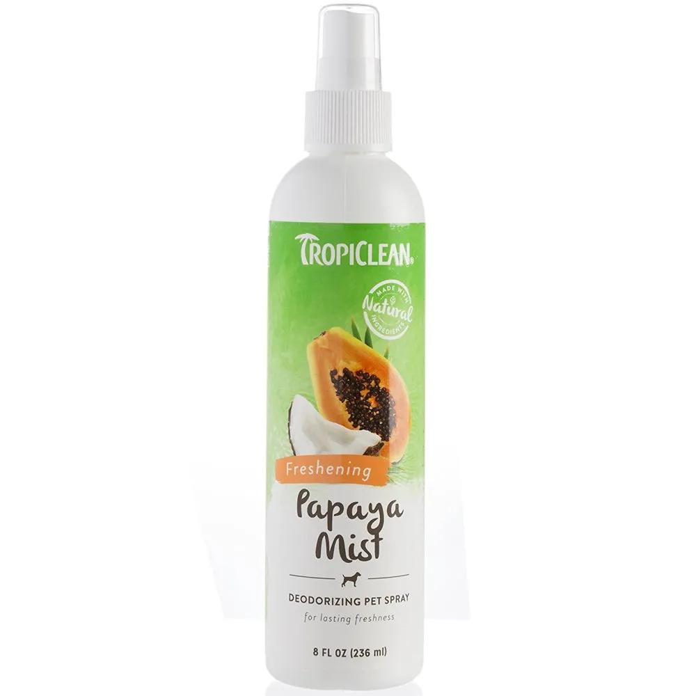 15% OFF: Tropiclean Papaya Mist Deodorizing Pet Spray 8oz