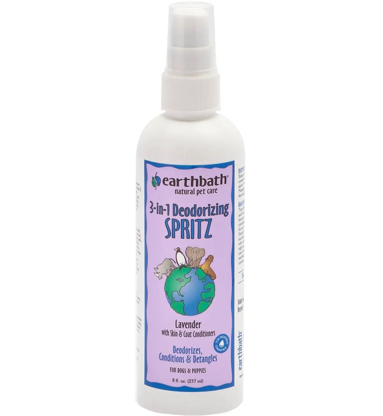 20% OFF: Earthbath 3-in-1 Deodorizing Spritz Lavender Dog Spray 237ml