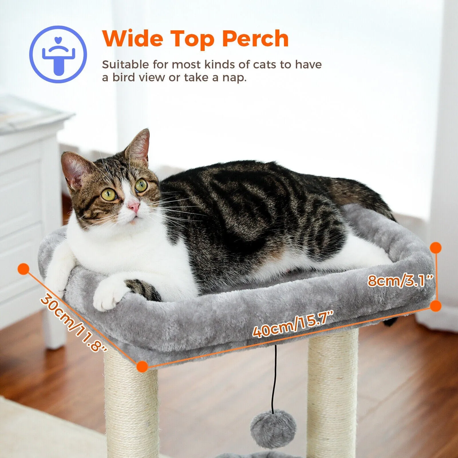 27.6" Cat Scratching Post / Tree / Pole