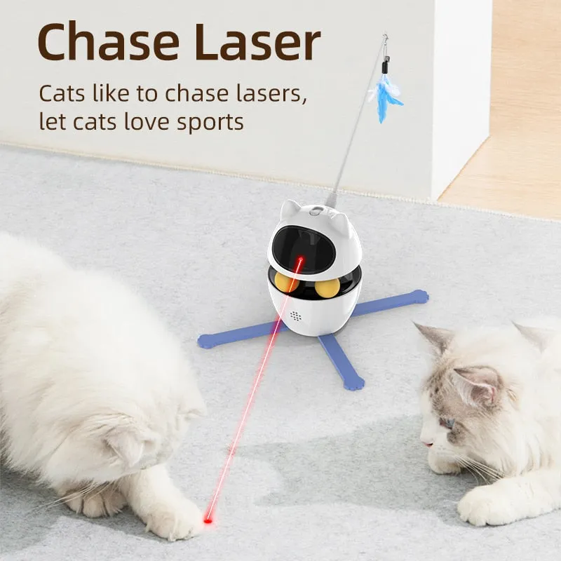 3-In-1 Interactive Cat Laser Toy