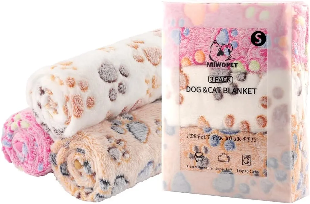 3 Pack Cat and Dog Blanket