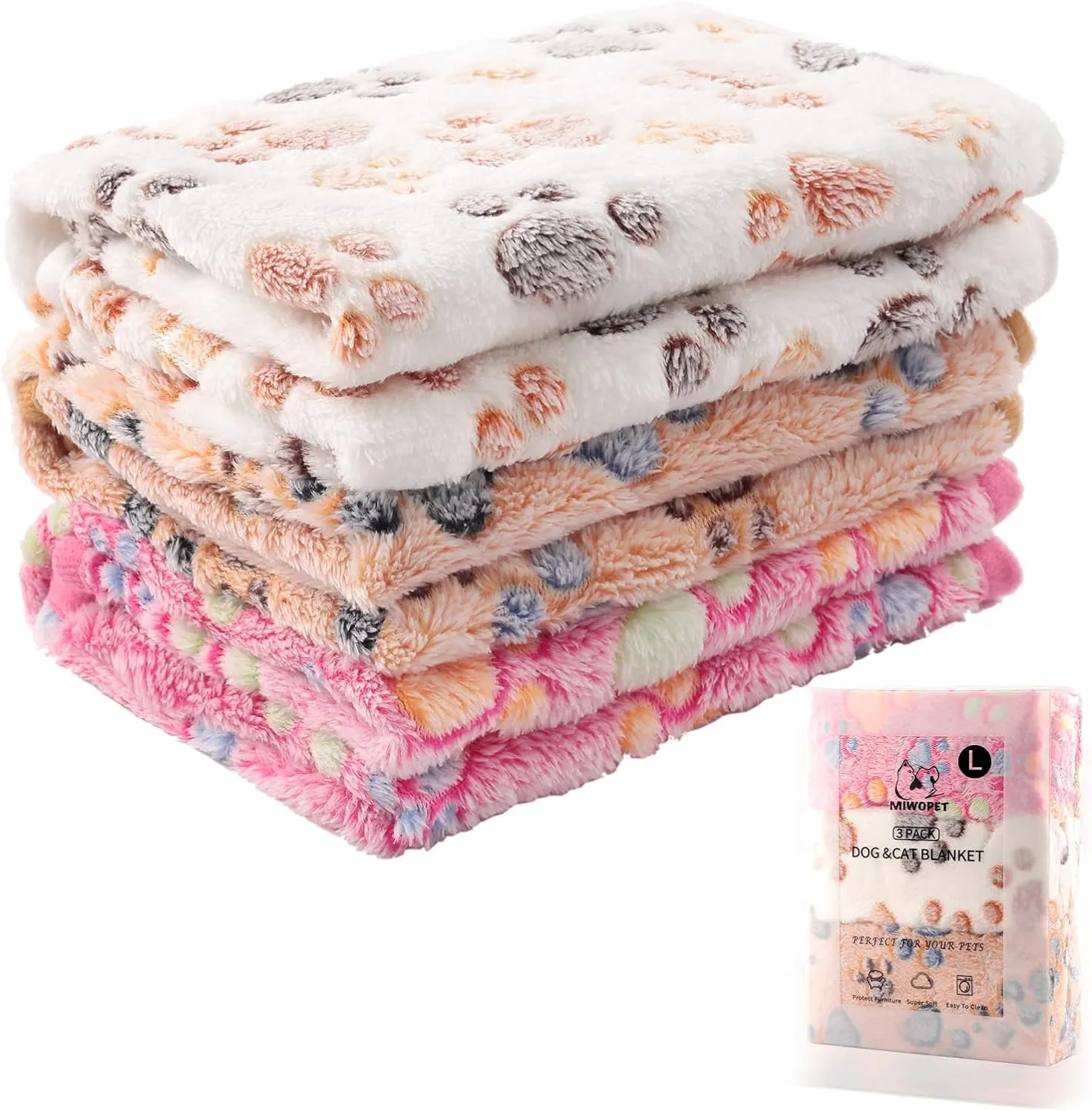 3 Pack Cat and Dog Blanket