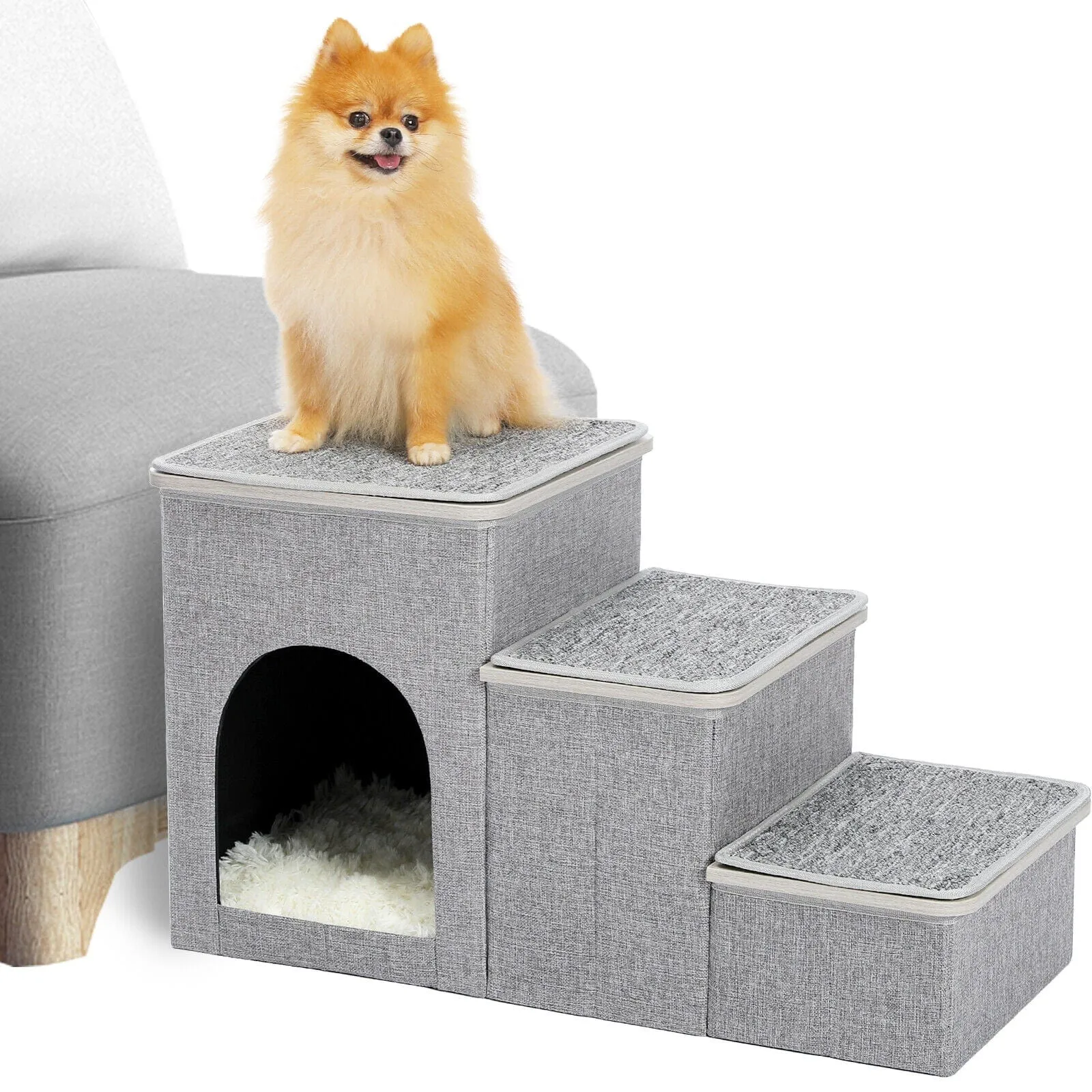 3 Step Pet Steps - Gray