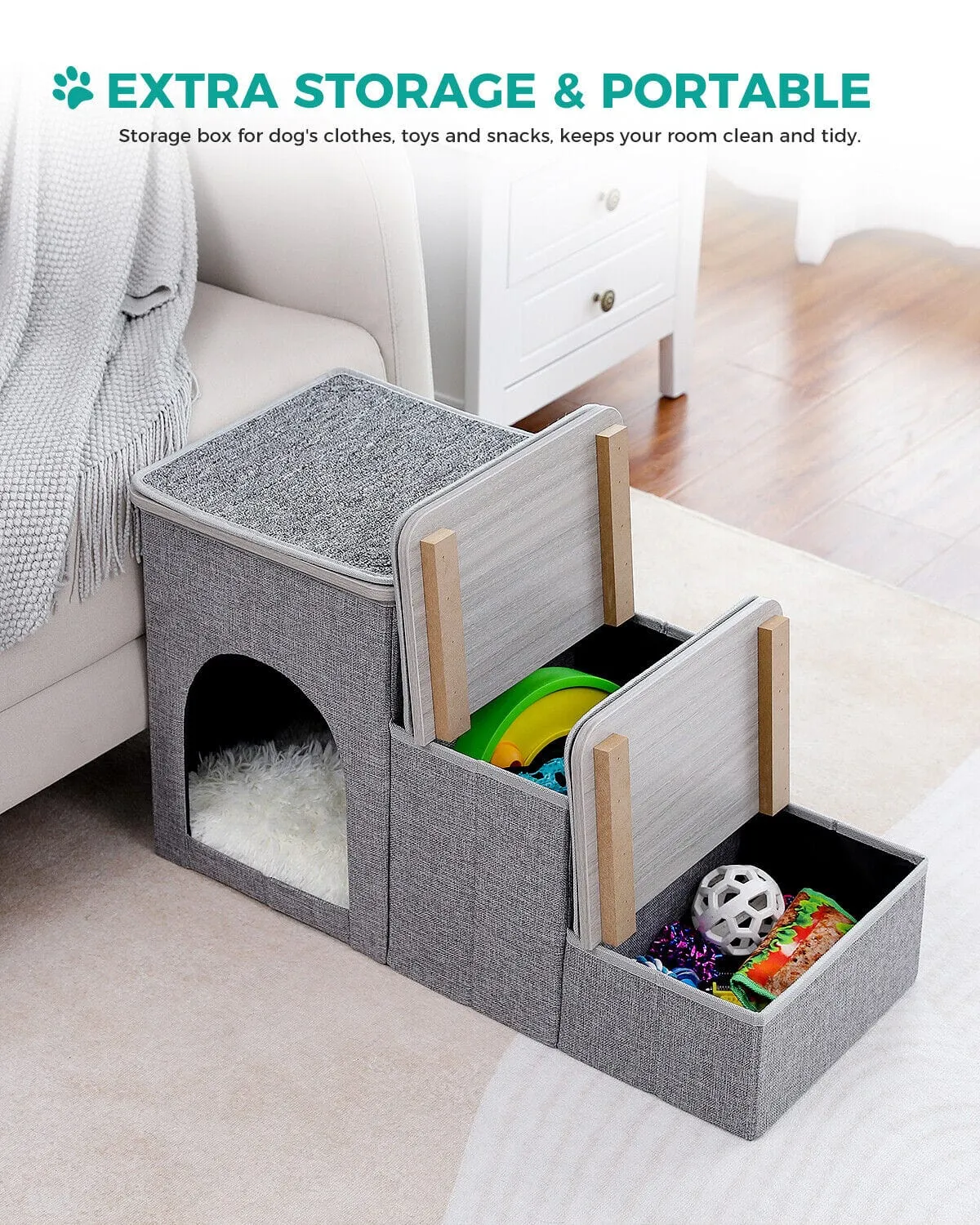 3 Step Pet Steps - Gray