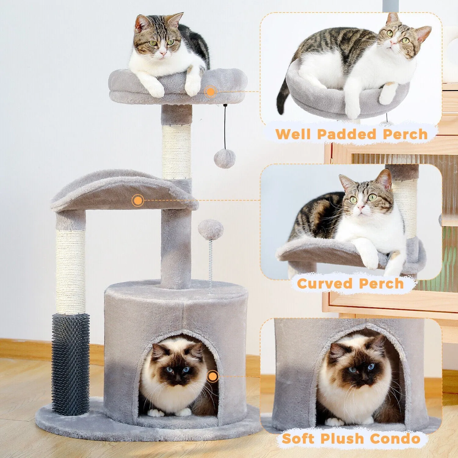 32.7" Cat Scratching Tree/ Post/ Pole