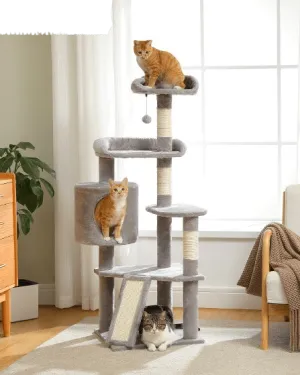 51.2" Multilevel Cat Scratching Tree