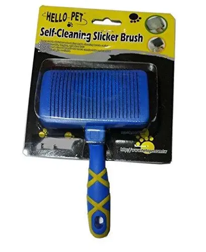 AdiDog Hello Pet Self Cleaning Slicker Brush Large