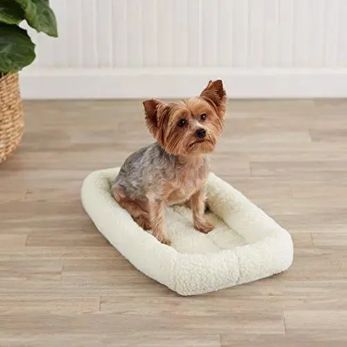 Adidog Padded Pet Bolster Bed - Small Size(21x12-inch) colour and design may vary