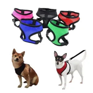 Adjustable Soft Breathable Dog Harness Nylon Mesh Vest