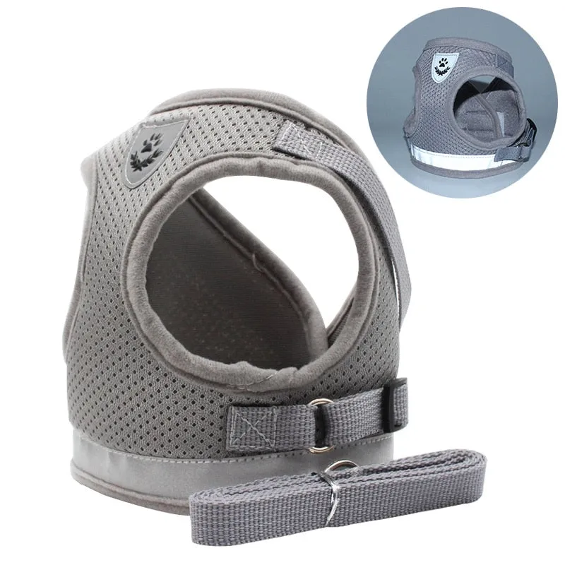 Breathable and Adjustable Cat Harness And Leash;  Escape Proof