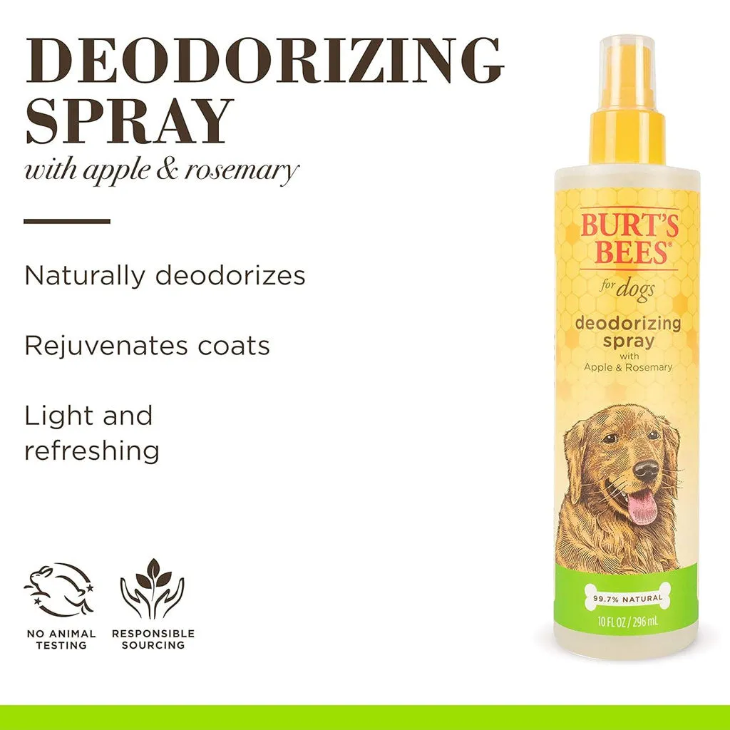 Burt's Bees Deodorizing Spray with Apple & Rosemary for Dogs, 10-oz