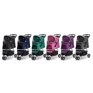 Casual Pet Stroller with a Removable Cup Holder