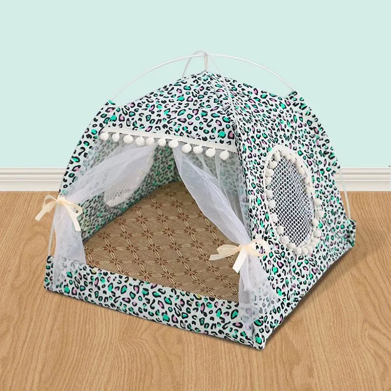 Cat Tent Bed; Teepee;  Closed Cozy Hammock With Floors; Cat House; Small Dog House