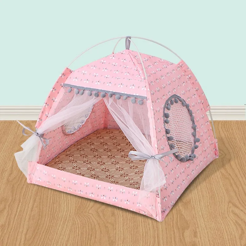 Cat Tent Bed; Teepee;  Closed Cozy Hammock With Floors; Cat House; Small Dog House