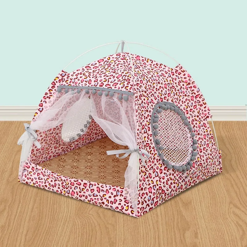 Cat Tent Bed; Teepee;  Closed Cozy Hammock With Floors; Cat House; Small Dog House