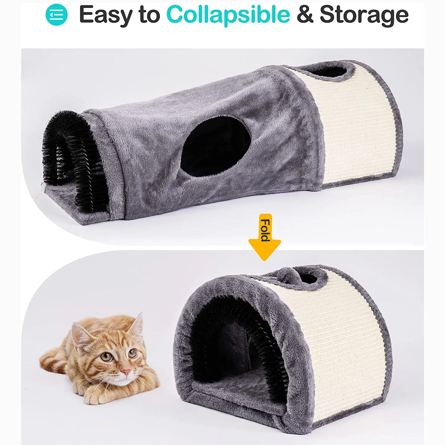 Cat Tunnel Bed Cat House Sisal Grab Bed