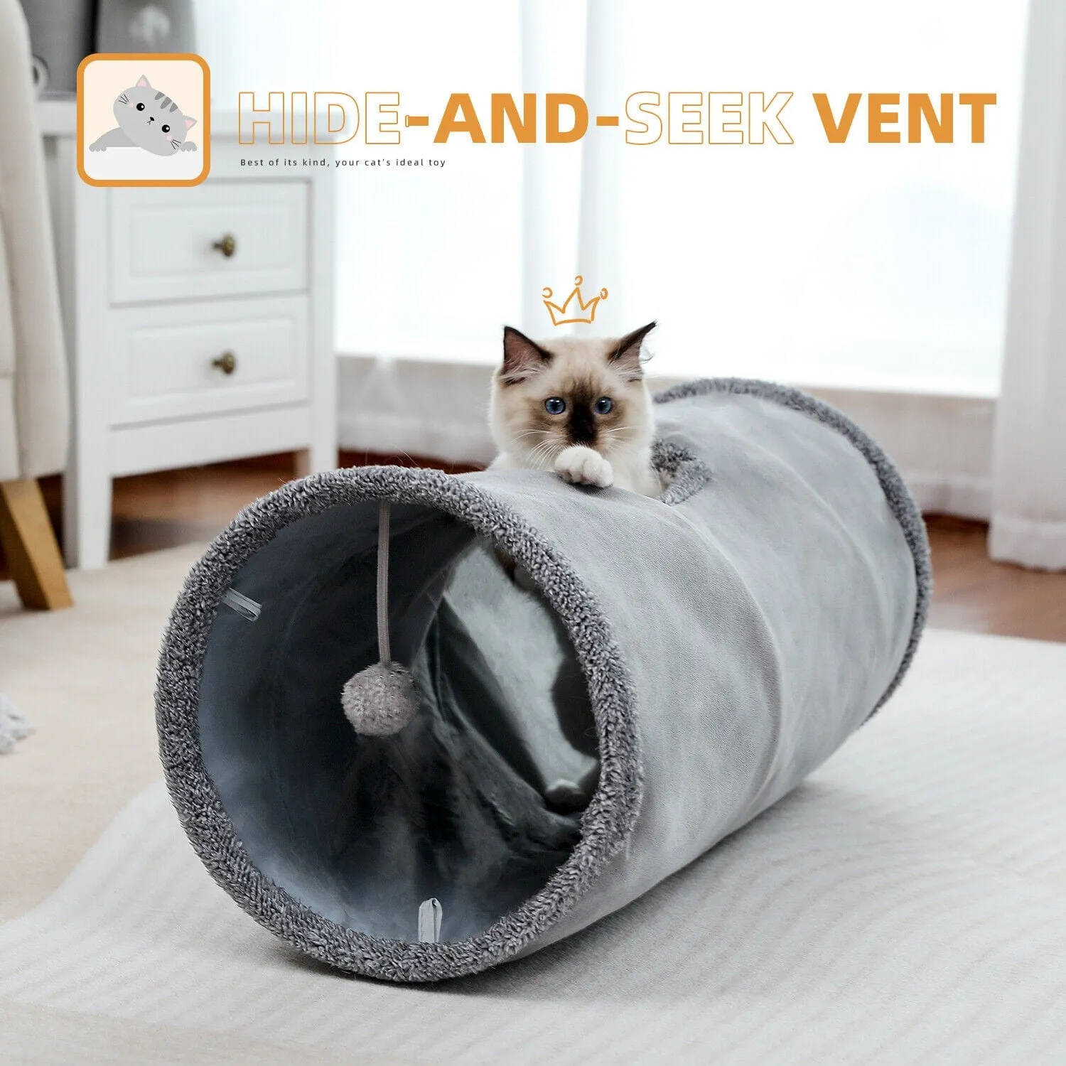 Collapsible Cat Tunnel 2 Windows