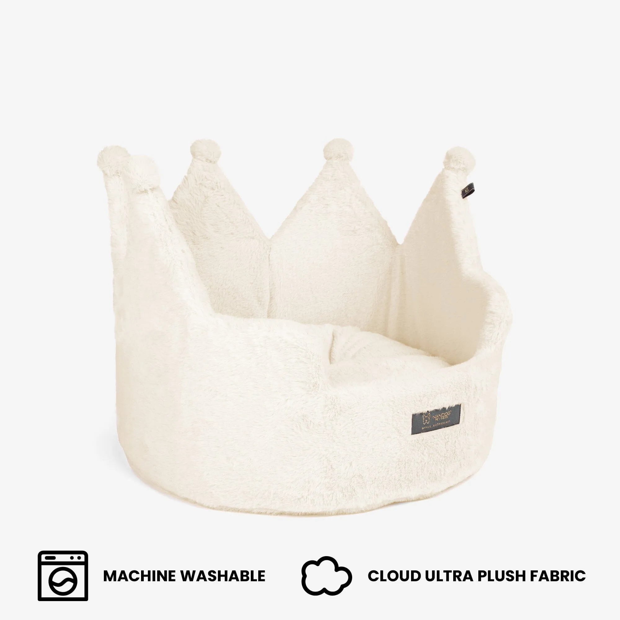 Crown Dog & Cat Fun Bed Cloud Prive Collection - Royal Ivory