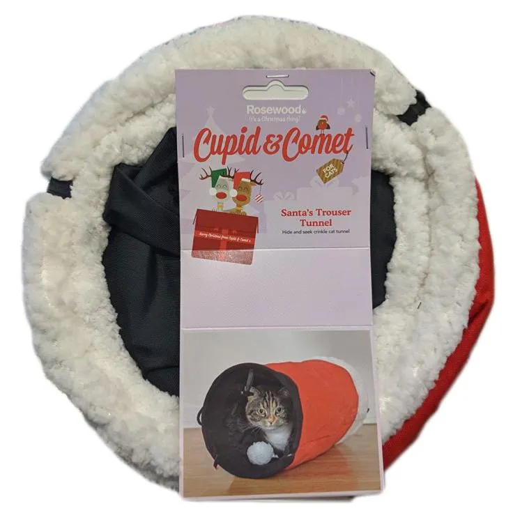 Cupid & Comet | Santa's Trousers | Christmas Cat Tunnel