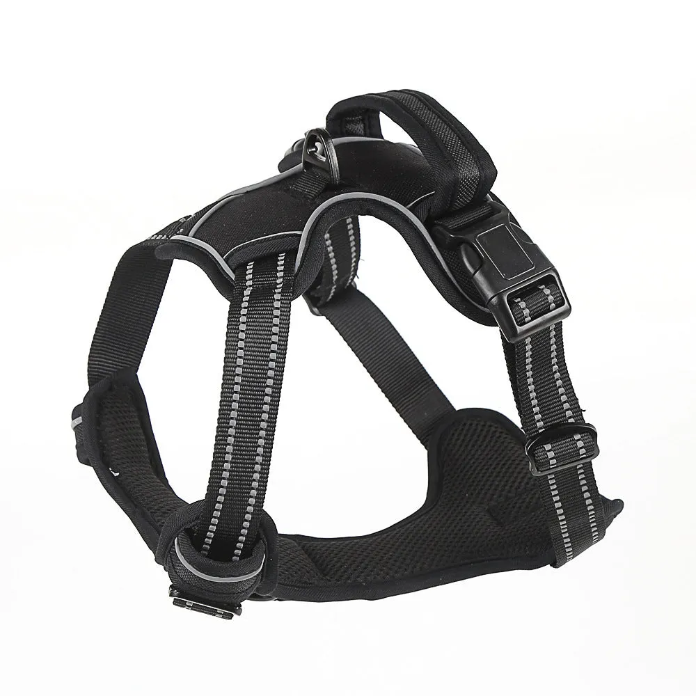 Dog Harness No Pull Breathable Reflective Pet Harness Vest - Keep dog cool - Doesn't interfere with breathing - full safe support