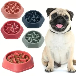 Dog Slow Feeder Bowl Anti-choking Food Bowl for Dogs Slow Eating Dog Feeders Healthy Diet Pet Bowl Feeding Supplies