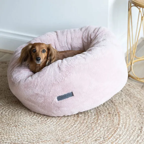 Dusty Pink Plush Donut