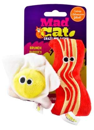 Egg/Bacon Mad Cat Catnip Toys, 2 pk