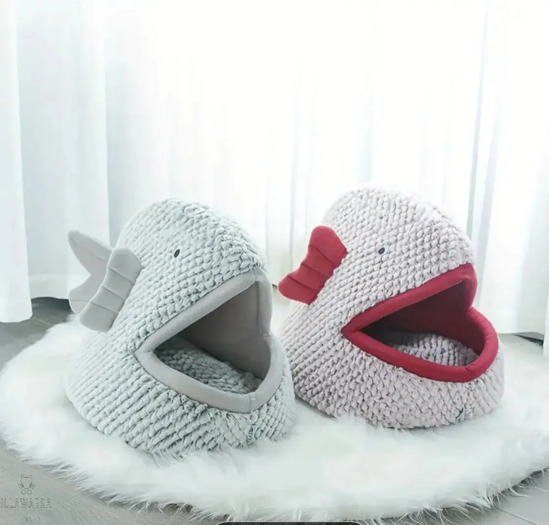 Fish Shaped Cat Bed-Large