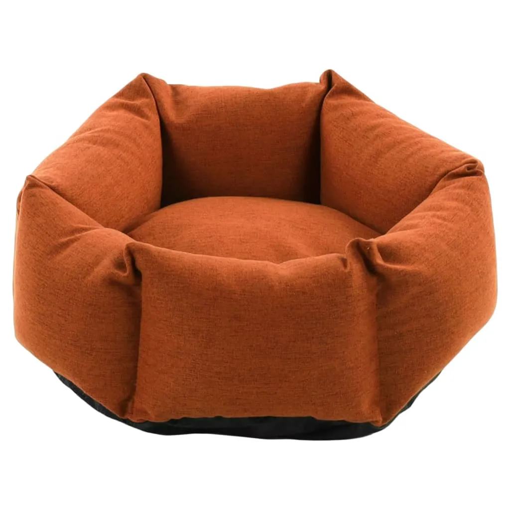 FLAMINGO Dog Bed with Zipper Ziva Hexagonal 50x18 cm Terracotta