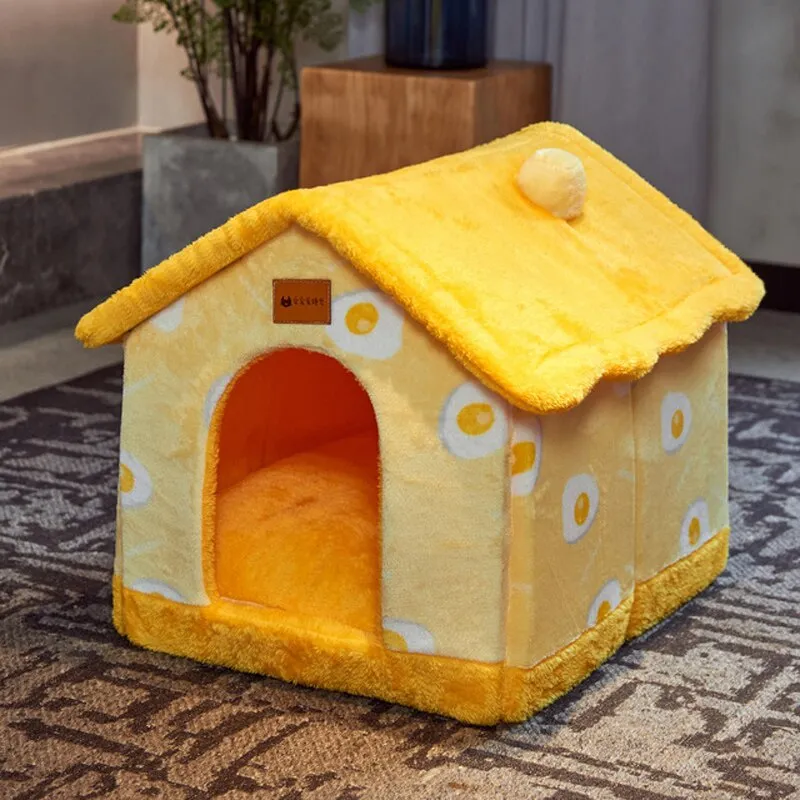 Foldable Pet House Bed