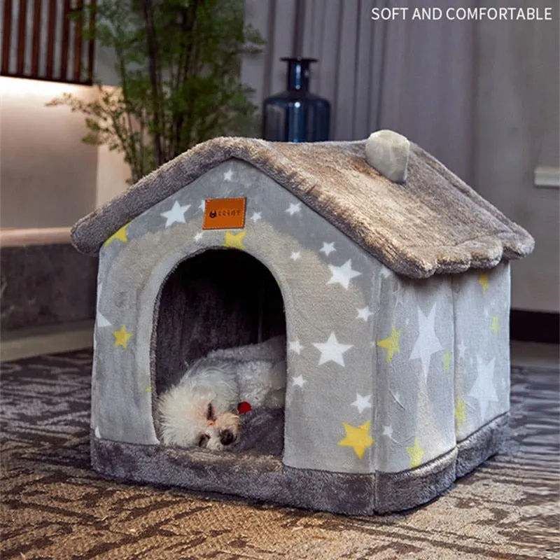 Foldable Pet House Bed