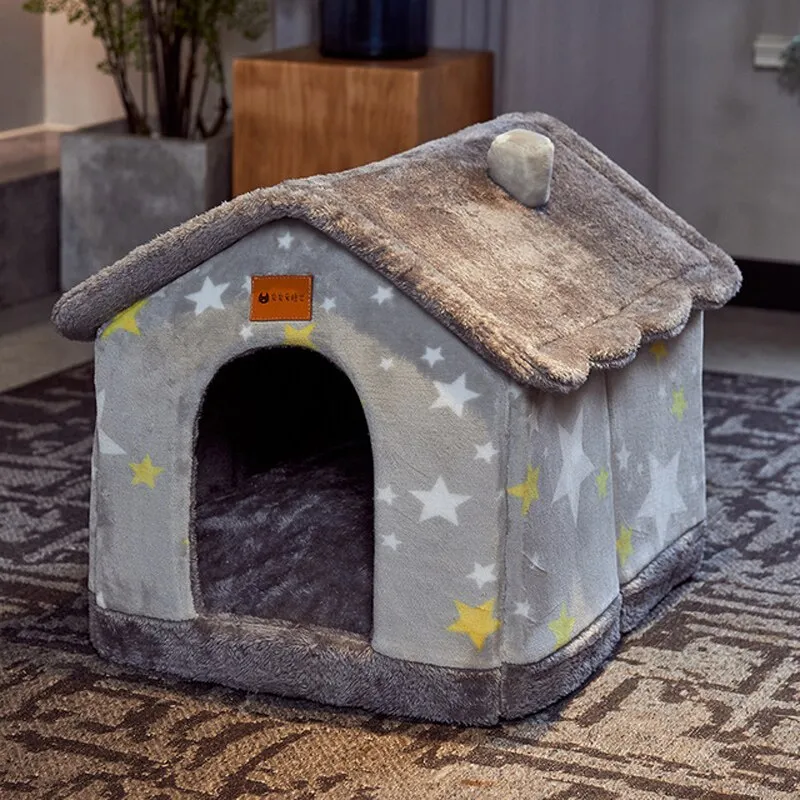 Foldable Pet House Bed