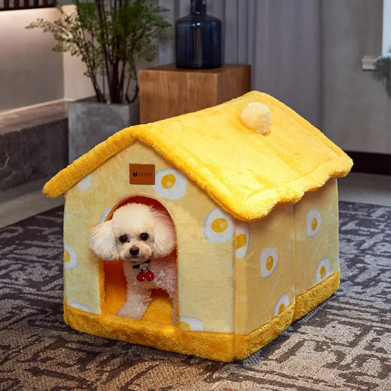 Foldable Pet House Bed