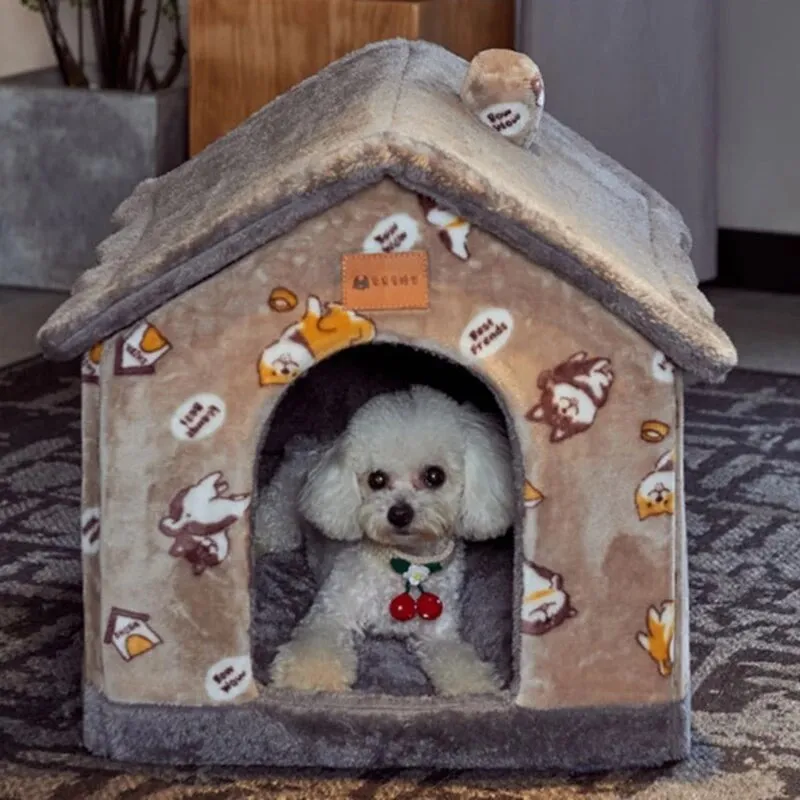 Foldable Pet House Bed