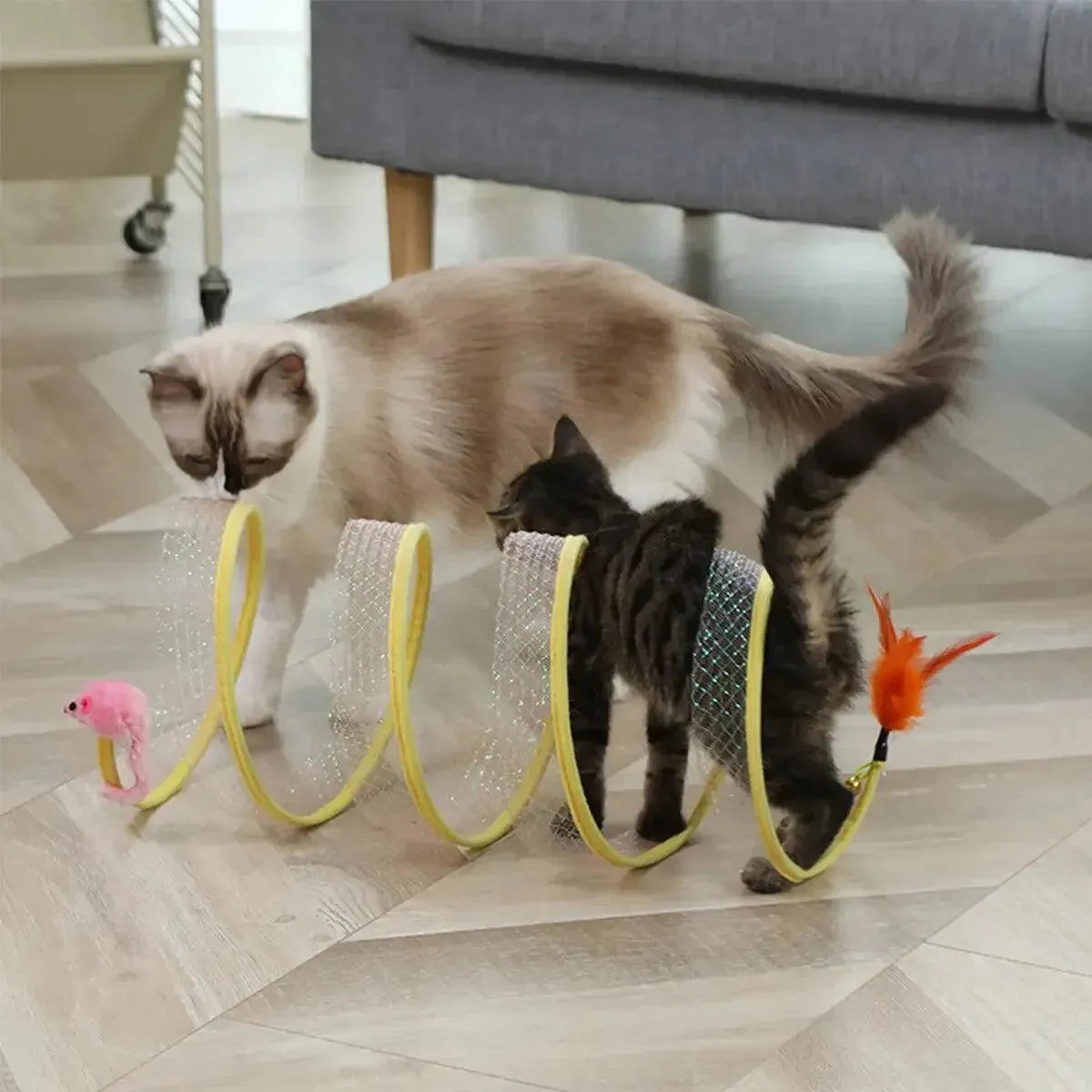 Folded Cat Tunnel Toy