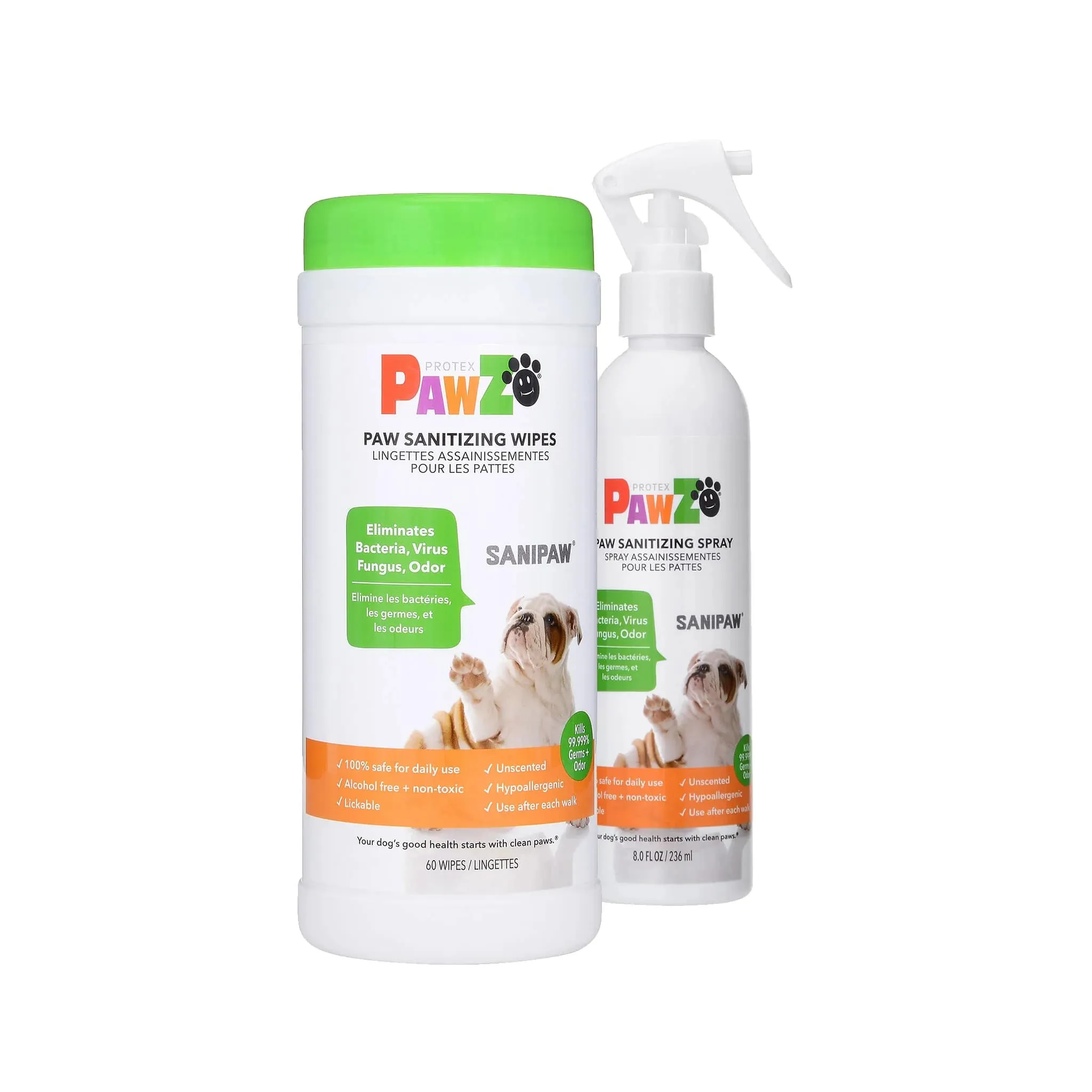 Grooming Wipes & Spray - Sanipaw "Improved Dispenser"