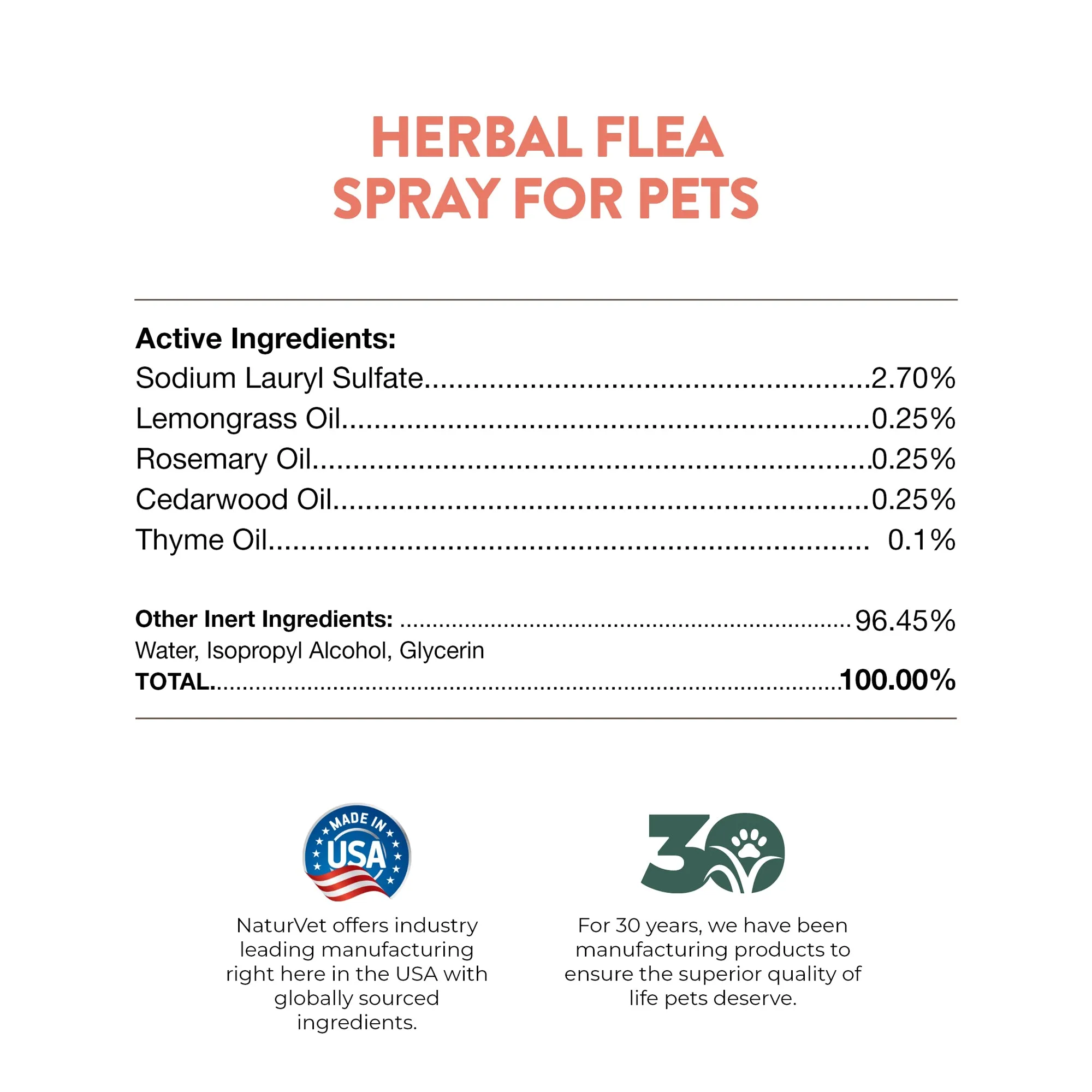 Herbal Flea Spray