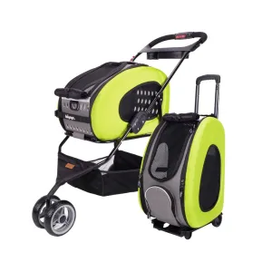 Ibiyaya 5-in-1 Combo Pet Carrier & Stroller - Apple Green