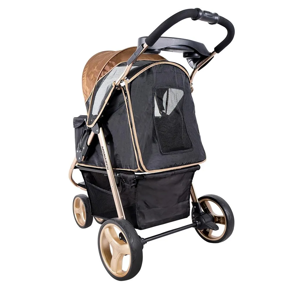 Ibiyaya Monarch Premium Luxury Gold Pet Jogger Stroller