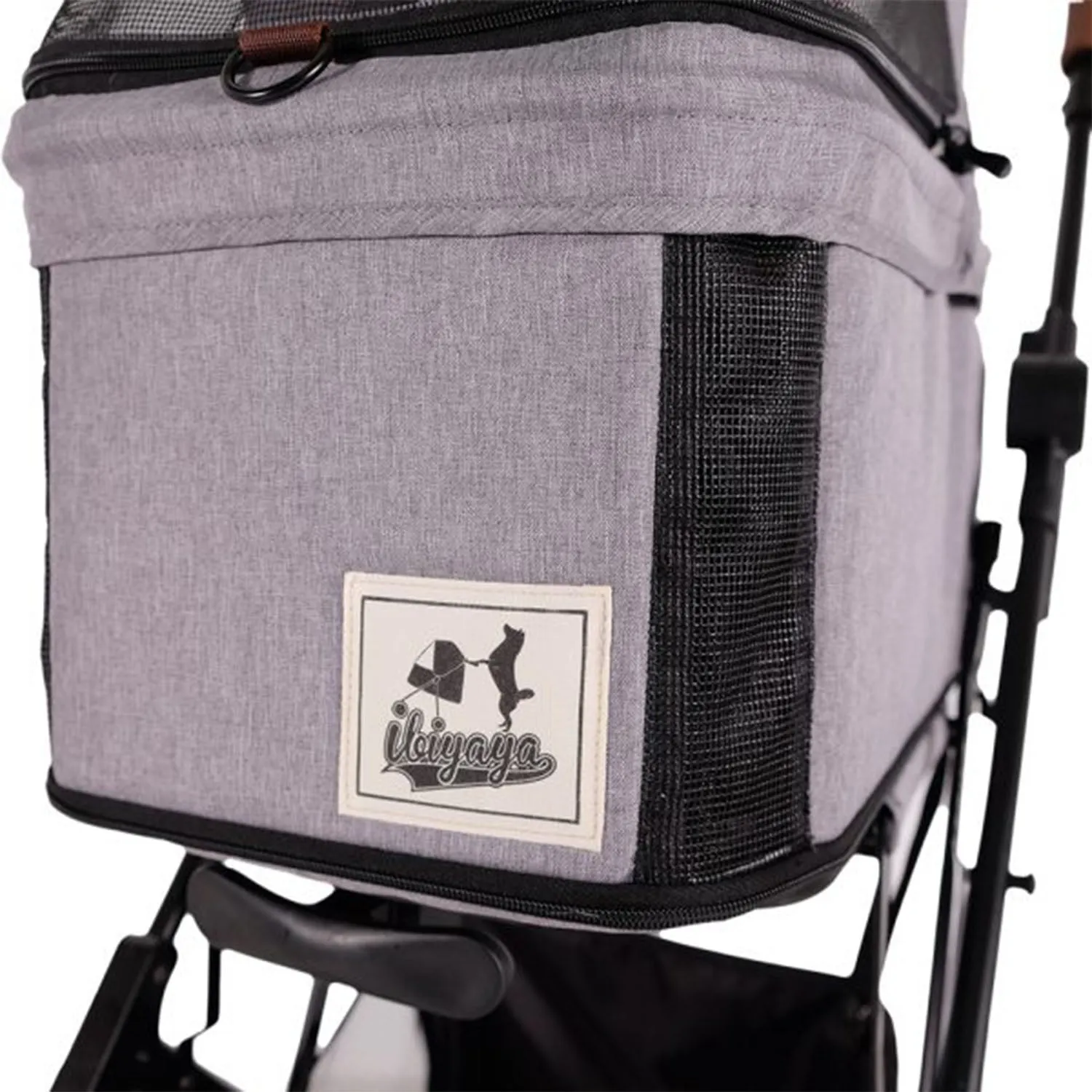 Ibiyaya Travois Tri-fold Pet Travel System (Nimbus Grey)