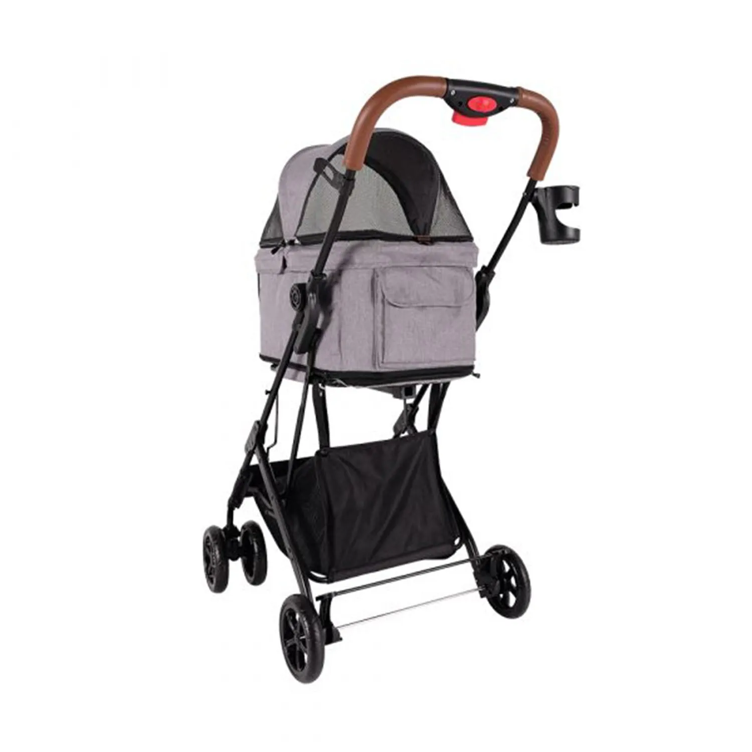 Ibiyaya Travois Tri-fold Pet Travel System (Nimbus Grey)