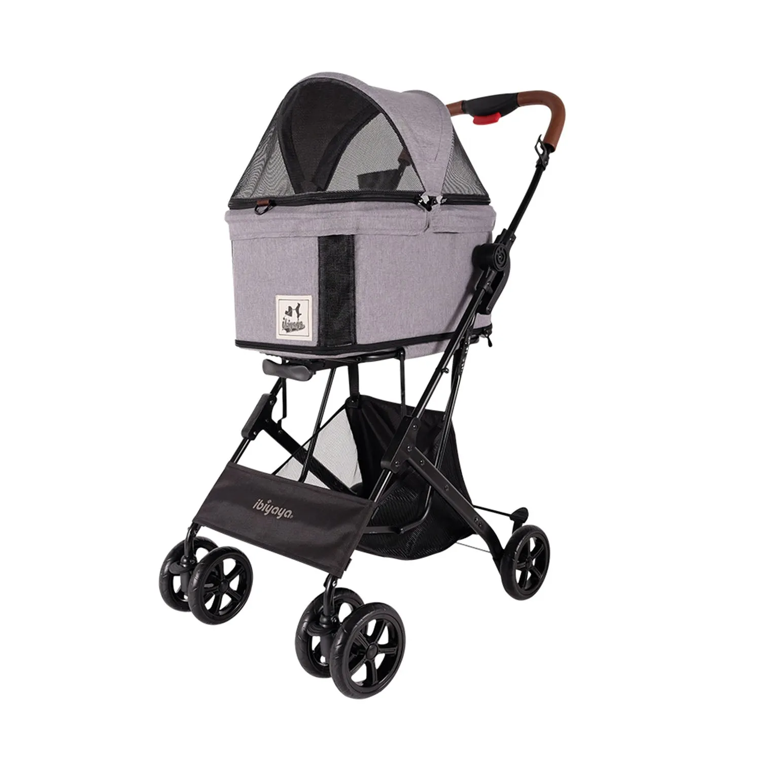 Ibiyaya Travois Tri-fold Pet Travel System (Nimbus Grey)