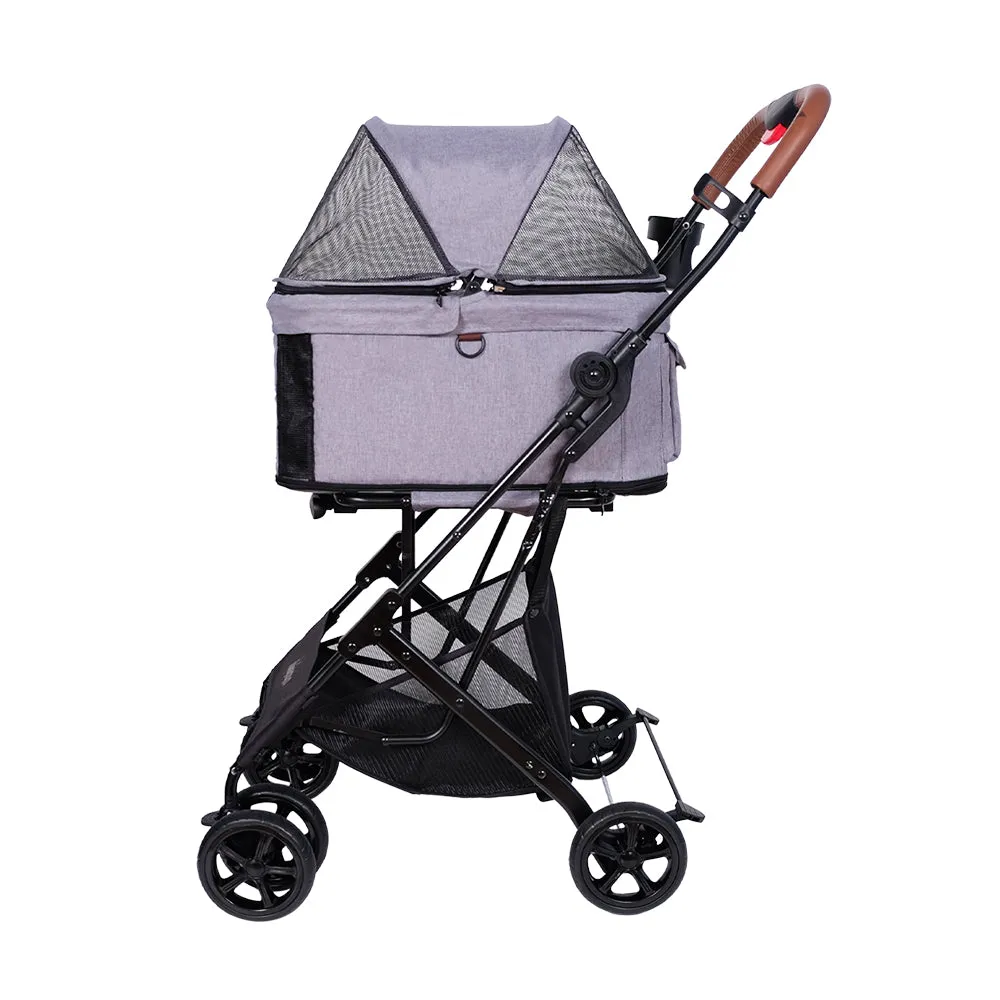 Ibiyaya Travois Tri-fold Pet Travel System (Nimbus Grey)