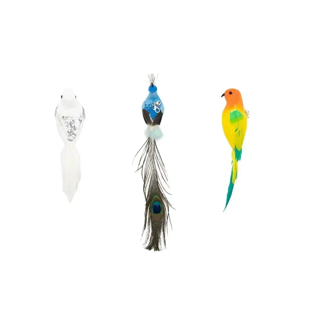 Interactive Peacock Feather Cat Toy with Bell and Suction Cup