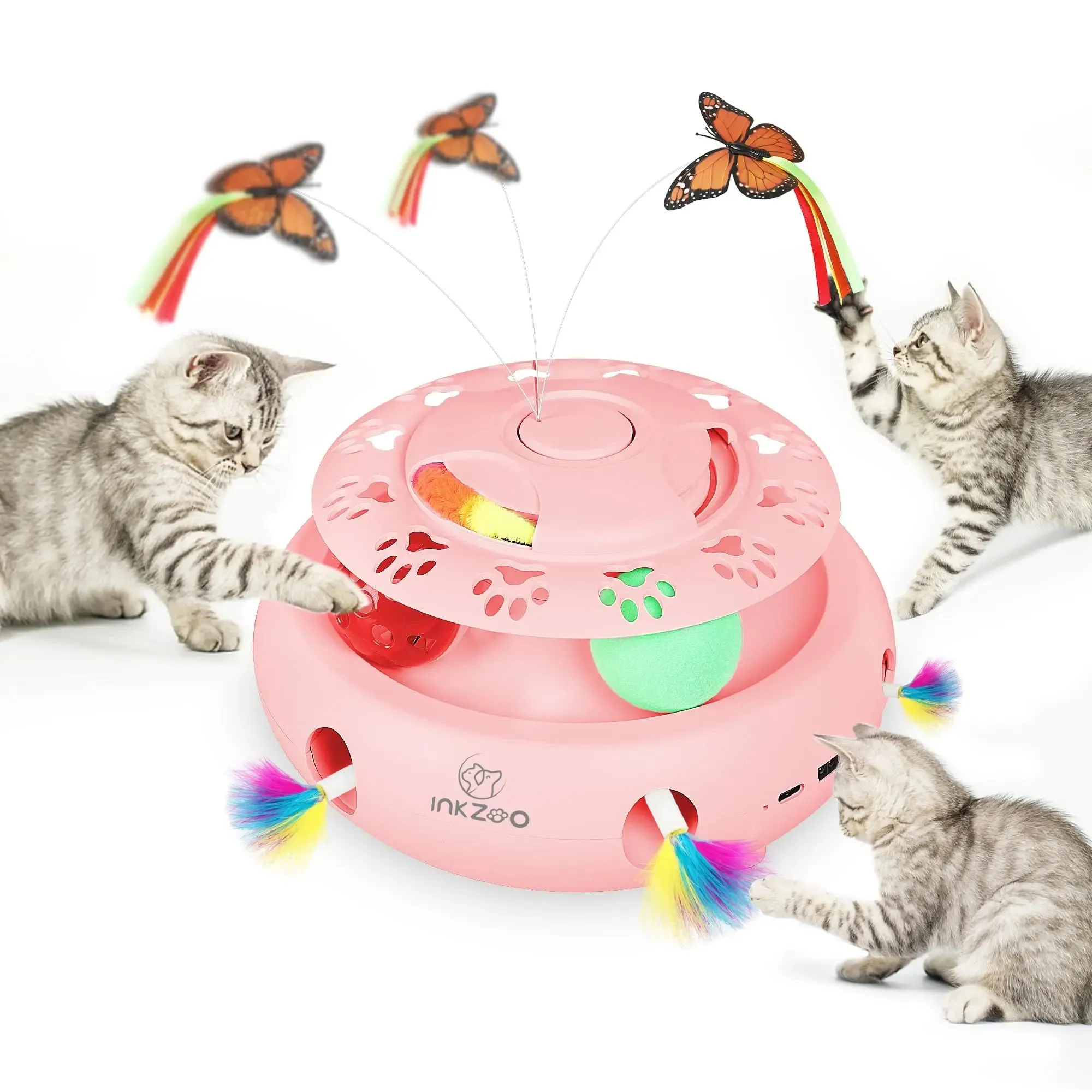 Interactive Whack-A-Mole Cat Toy