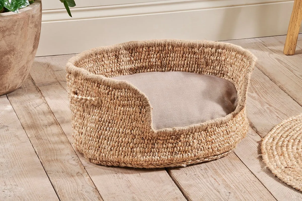 Jaiyuh Hemp Pet Bed - Natural - Small