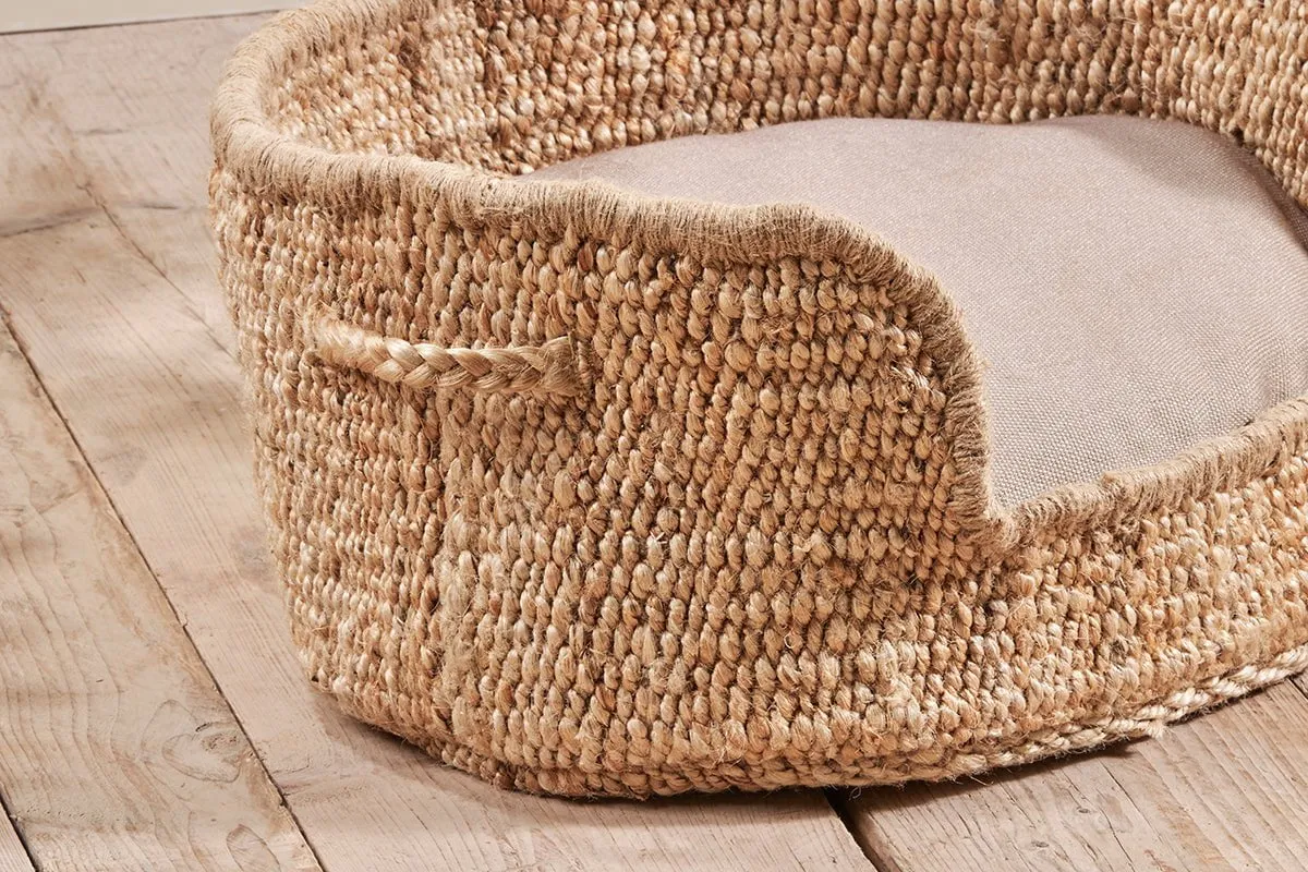 Jaiyuh Hemp Pet Bed - Natural - Small